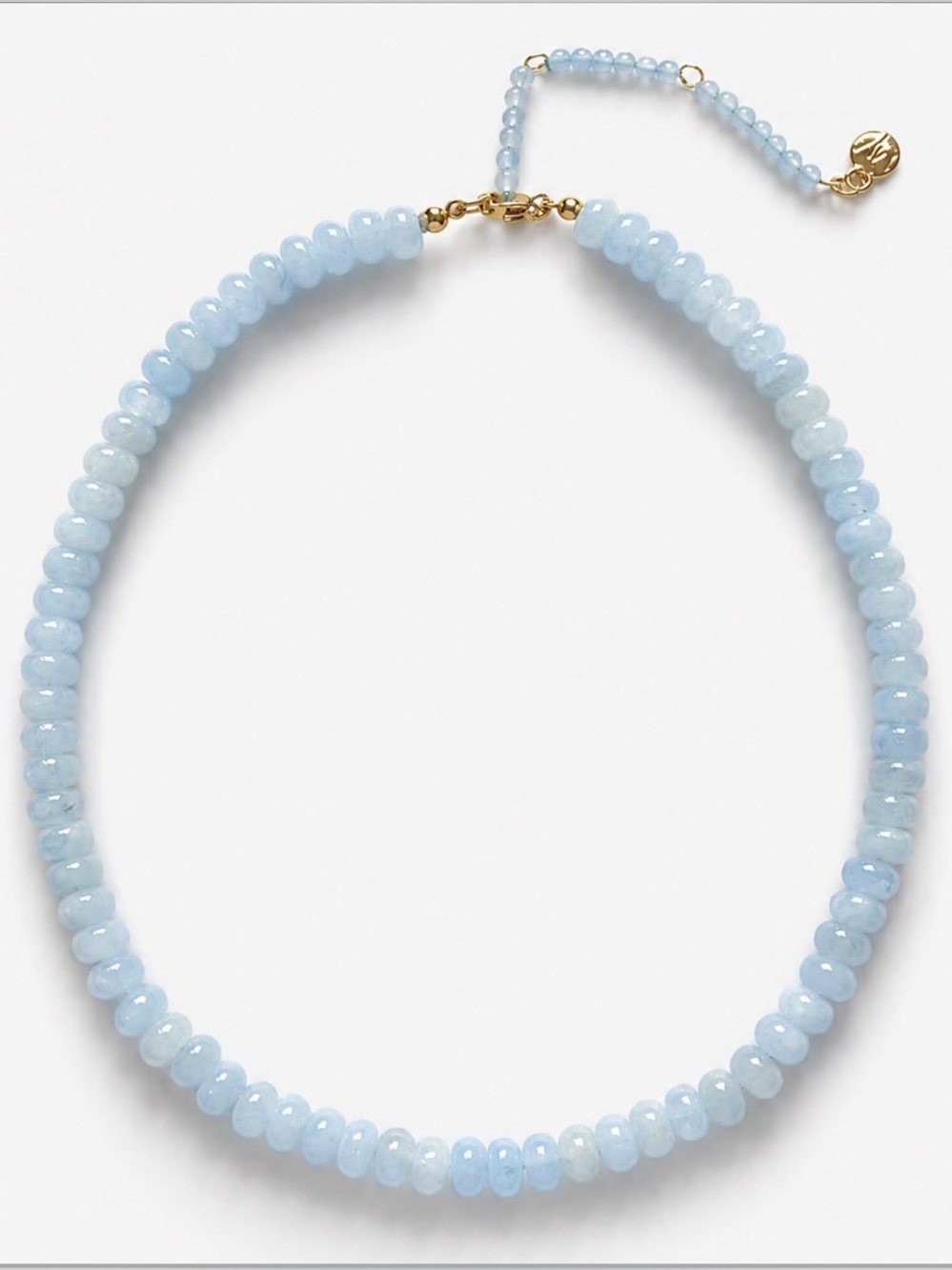 NEW Mayamar Light Blue Aquamarine Beaded Necklace Coastal